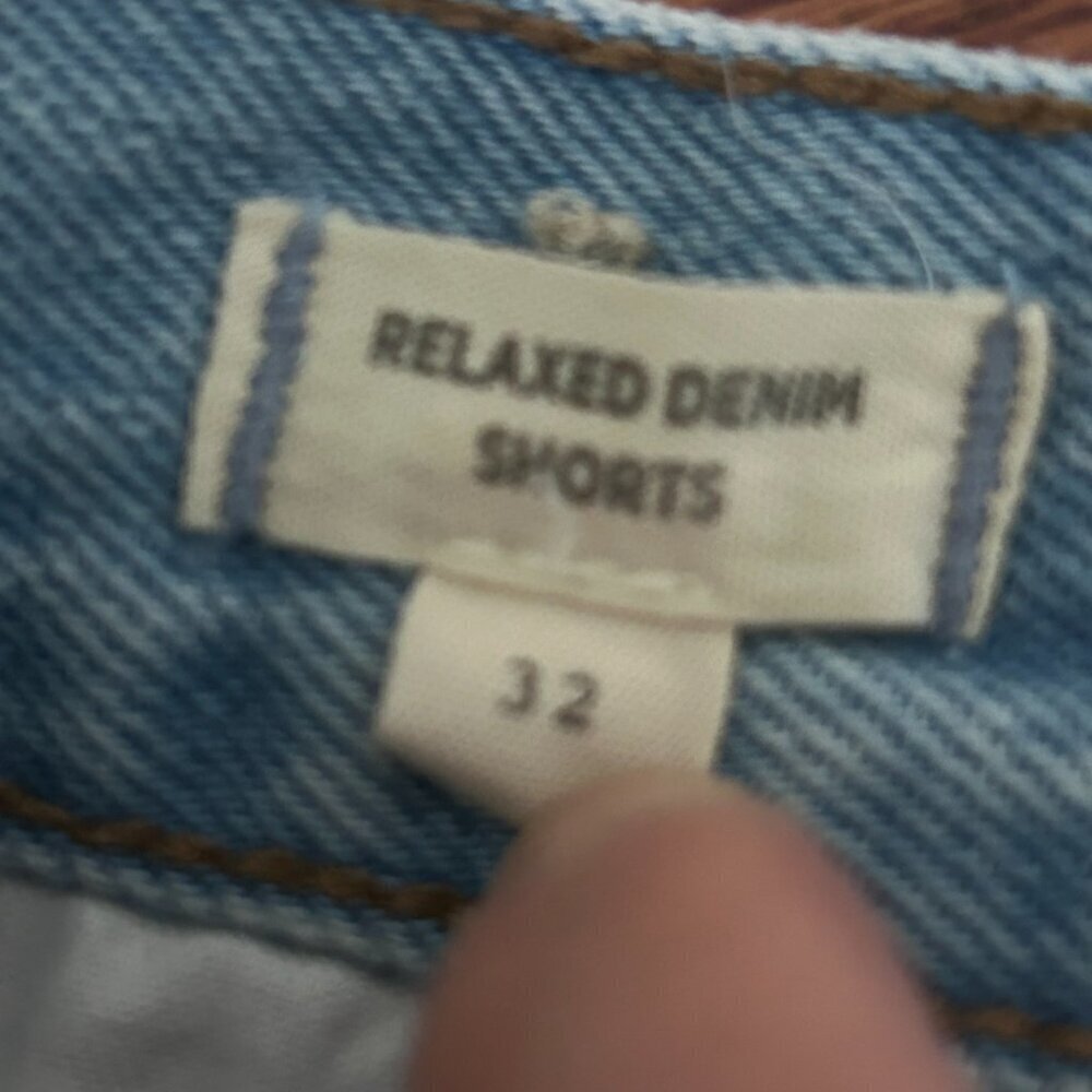 Madewell Relaxed Denim Shorts Cedarcroft Wash Size 32" Size 14 - Picture 7 of 13